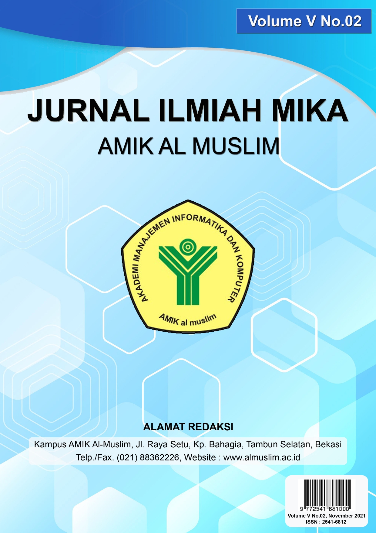 					View Vol. 5 No. 2 (2021): Jurnal Ilmiah MIKA Al Muslim
				